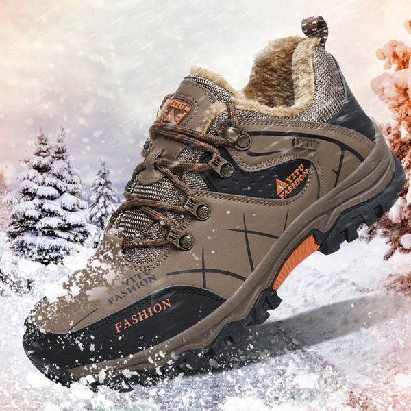 men winter snow boots warm men waterproof leather sneakers outdoor male hiking boots work shoes 39-47 dropshipping, Black
men winter snow boots warm men waterproof leather sneakers outdoor male hiking boots work shoes 39-47 dropshipping, Black
