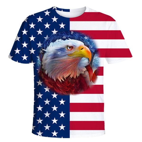 

американский день независимости мужчины дизайнер новая футболка череп печать сыпучие tshirt вскользь шею с коротким рукавом мода tshirt мужс, White;black