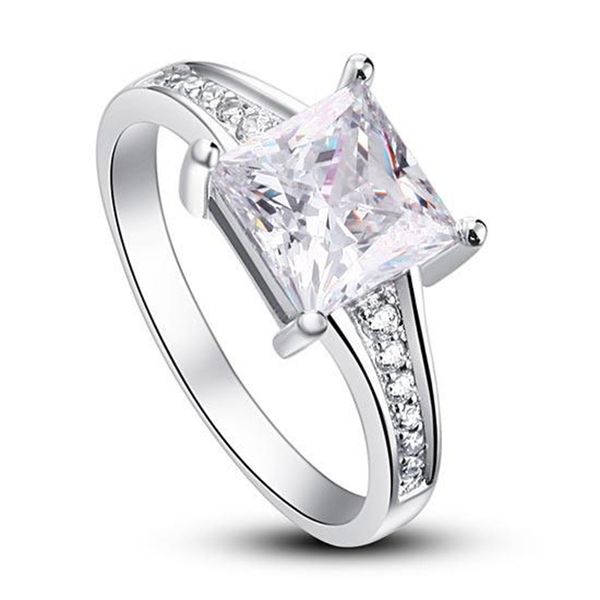 exquisite women wedding rings 1.5 ct princes cut solid 925 sterling silver wedding promise engagement ring, Slivery;golden
exquisite women wedding rings 1.5 ct princes cut solid 925 sterling silver wedding promise engagement ring, Slivery;golden
