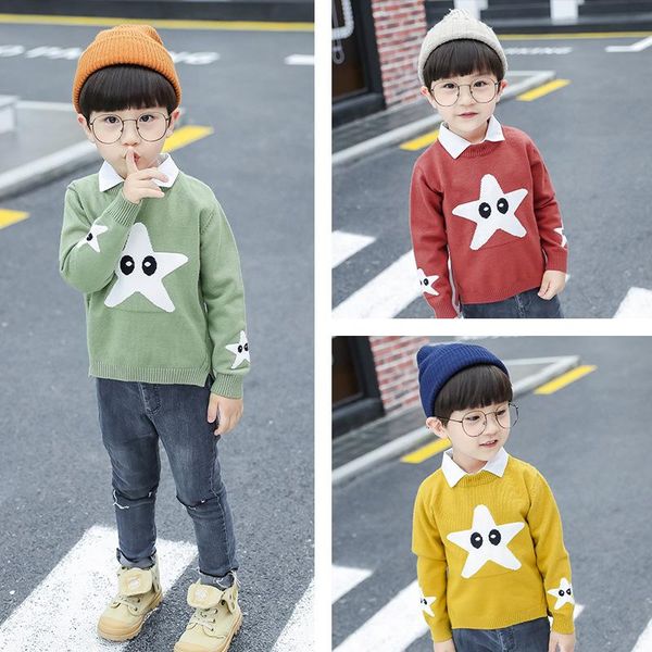 boys knit sweater new autumn winter children's set cartoon children's wear bottoming shirt, Blue
boys knit sweater new autumn winter children's set cartoon children's wear bottoming shirt, Blue