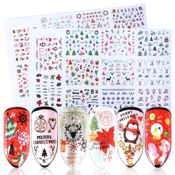 11 designs nail 3d adhesive stickers christmas new year nail decals wraps santa claus elk snowman manicure decor tool, Black
11 designs nail 3d adhesive stickers christmas new year nail decals wraps santa claus elk snowman manicure decor tool, Black
