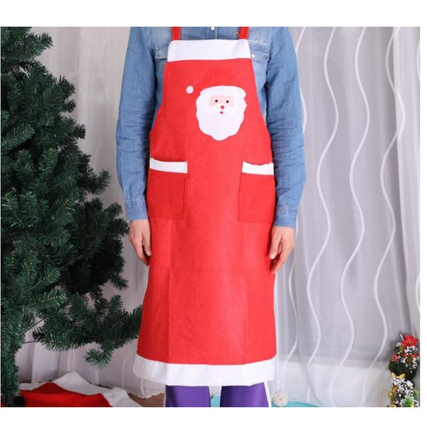 non-woven santa claus decorative apron red and white two-color christmas pattern home decoration
non-woven santa claus decorative apron red and white two-color christmas pattern home decoration