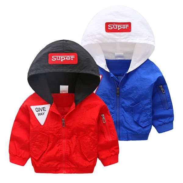 spring autumn boys windbreaker kids jacket boys outerwear coat hooded baby clothing for, Blue;gray
spring autumn boys windbreaker kids jacket boys outerwear coat hooded baby clothing for, Blue;gray