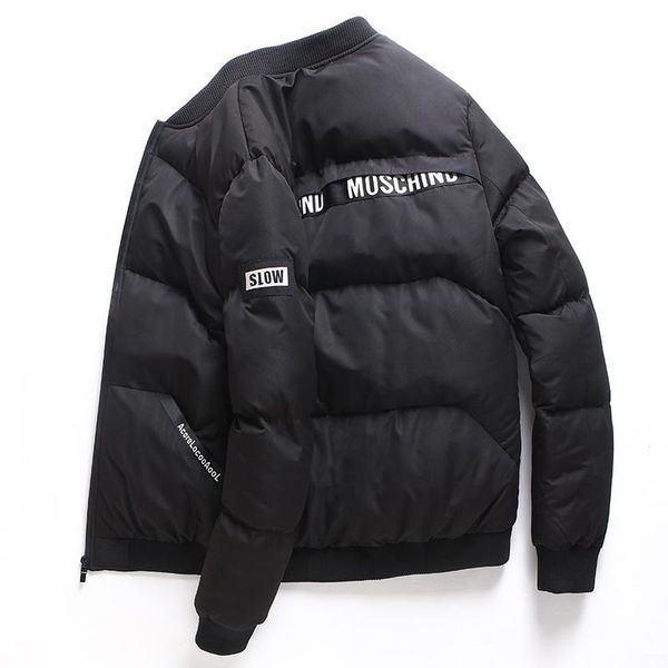 2018 new style winter jacket men casual slide sportswear f male stand collar coat padded thicken parkas, Black
2018 new style winter jacket men casual slide sportswear f male stand collar coat padded thicken parkas, Black