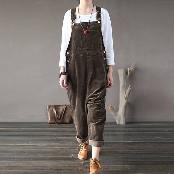 vintage corduroy overalls women's jumpsuits 2019 autumn button long pantalon palazzo female solid romper playsuits harem pants, Black;white
vintage corduroy overalls women's jumpsuits 2019 autumn button long pantalon palazzo female solid romper playsuits harem pants, Black;white