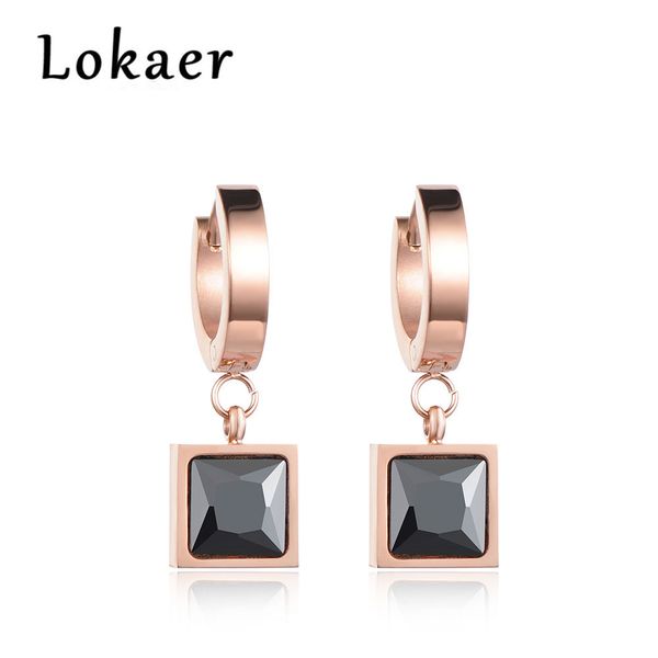 lokaer classic white & black square cubic zirconia hoop earrings for women titanium steel female earrings jewelry e170450316r, Golden;silver
lokaer classic white & black square cubic zirconia hoop earrings for women titanium steel female earrings jewelry e170450316r, Golden;silver