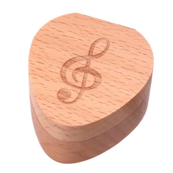 wooden heart shaped guitar pick holder plectrum box for guitar lovers musical gift
wooden heart shaped guitar pick holder plectrum box for guitar lovers musical gift