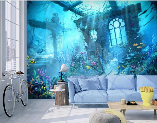 3d room wallpaper custom p non-woven mural modern minimalist fantasy underwater world living room wall wall-papers
3d room wallpaper custom p non-woven mural modern minimalist fantasy underwater world living room wall wall-papers
