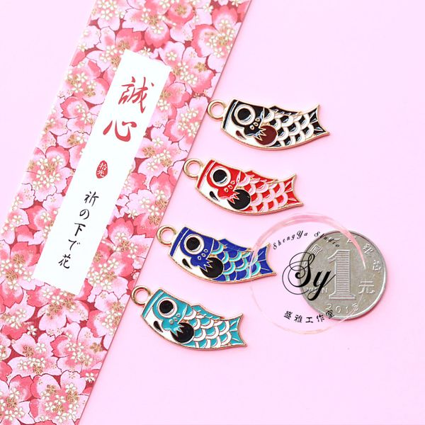 1pc diy jewelry japanese lucky fortune fish metal charms earring pendant keyring diy, Bronze;silver
1pc diy jewelry japanese lucky fortune fish metal charms earring pendant keyring diy, Bronze;silver