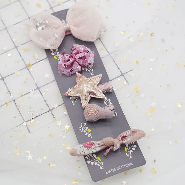 5pcs children hairpins barrettes headwear baby hair accessories baby hair clips cartoon korean kids ring cute bow flower w, Slivery;white
5pcs children hairpins barrettes headwear baby hair accessories baby hair clips cartoon korean kids ring cute bow flower w, Slivery;white