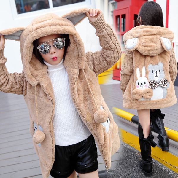 2019 hoodie knit sleeve kids jackets for girls cartoon bow baby girl coat warm girls fur coat autumn children outerwear clothes, Blue;gray
2019 hoodie knit sleeve kids jackets for girls cartoon bow baby girl coat warm girls fur coat autumn children outerwear clothes, Blue;gray