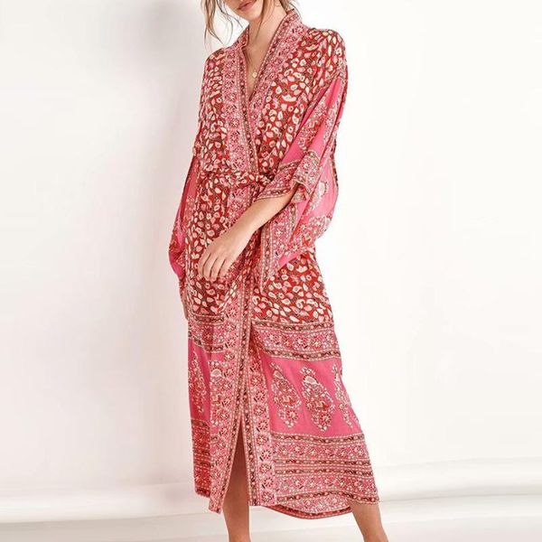 ayualin pink chiffon floral print cover up beach wear blouse women vintage kimono cardigan blusas femme boho swim coverups, White;black
ayualin pink chiffon floral print cover up beach wear blouse women vintage kimono cardigan blusas femme boho swim coverups, White;black