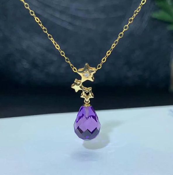 shilovem 18k yellow piezoelectric amethyst pendants fine jewelry women trendy no necklace classic christmas gifts mymz0811932z, Silver
shilovem 18k yellow piezoelectric amethyst pendants fine jewelry women trendy no necklace classic christmas gifts mymz0811932z, Silver