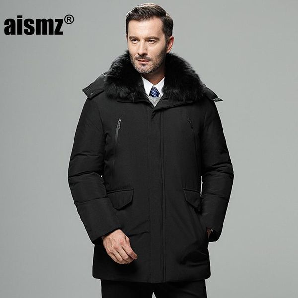 aismz men's winter jackets thick warm 90% white duck down jacket russia winter coat men waterproof men's windbreakers overcoat, Black
aismz men's winter jackets thick warm 90% white duck down jacket russia winter coat men waterproof men's windbreakers overcoat, Black