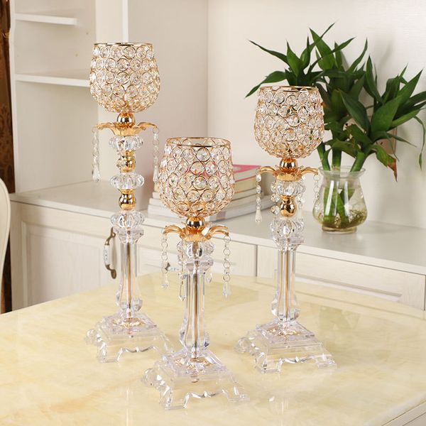 single candle holder k9 crystals gold plated acrylic wedding candelabra/ centerpieces center table decoration candlestick
single candle holder k9 crystals gold plated acrylic wedding candelabra/ centerpieces center table decoration candlestick