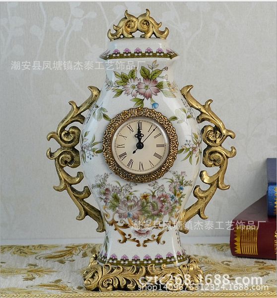 european style ceramic clock antique luxury european style home accessories hand-made deskroom furnishings
european style ceramic clock antique luxury european style home accessories hand-made deskroom furnishings