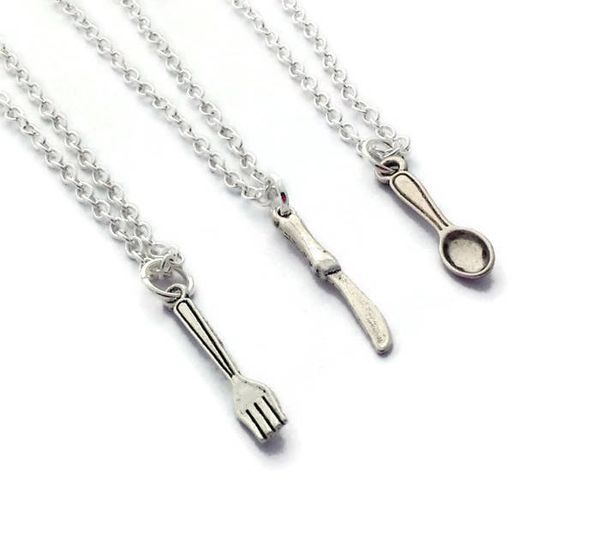 ювелирного творческого dining инструмента нож вилка ложка подвеска личность friendship ожерелье подарки diy творческой посуда женщина, Silver
ювелирного творческого dining инструмента нож вилка ложка подвеска личность friendship ожерелье подарки diy творческой посуда женщина, Silver