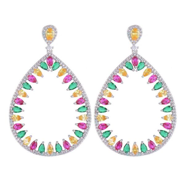 larrauri brand 60*36mm full pave cubic zirconia bridal wedding earrings for women fashion jewelry luxury water drop earrings, Silver
larrauri brand 60*36mm full pave cubic zirconia bridal wedding earrings for women fashion jewelry luxury water drop earrings, Silver