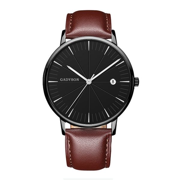 fashion popular classic ray design black face mens man calendar date business leather watches wholesale male men leisure watches, Slivery;brown
fashion popular classic ray design black face mens man calendar date business leather watches wholesale male men leisure watches, Slivery;brown