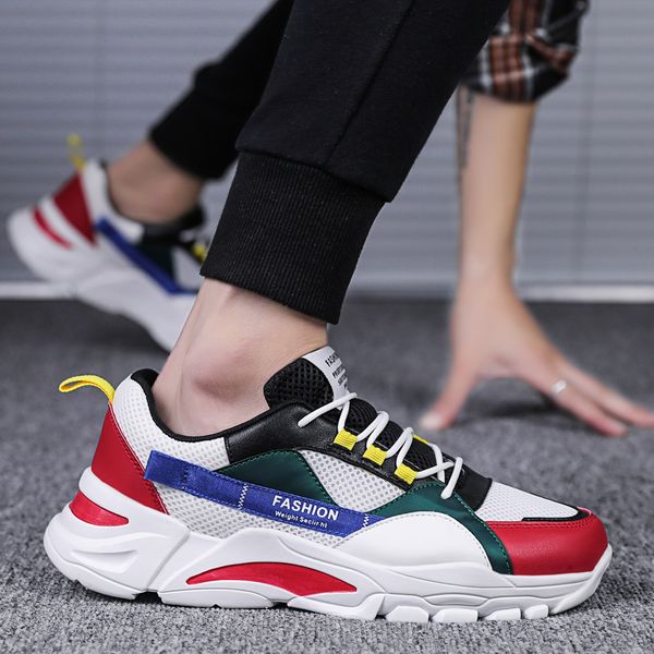 new platform dad chunk sneakers thick sole men casual shoes fashion ourdoor kore walking shoes multicolor student, Black
new platform dad chunk sneakers thick sole men casual shoes fashion ourdoor kore walking shoes multicolor student, Black