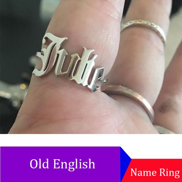 custom old english font name ring silver, rose gold, gold gothic name ring adjustable stainless steel custom word
custom old english font name ring silver, rose gold, gold gothic name ring adjustable stainless steel custom word