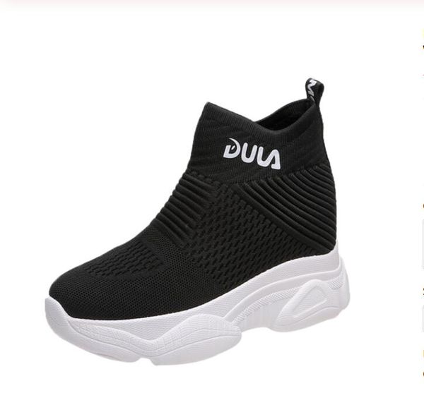 breathable knitted chunky sneakers women 2020 new spring solid wedge sock shoes woman thick bottom high shoes female, Black
breathable knitted chunky sneakers women 2020 new spring solid wedge sock shoes woman thick bottom high shoes female, Black