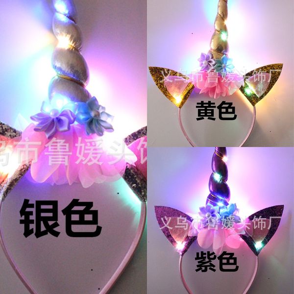 luminous unicorn luminous children's hair band props toy concert headdress tiktok hair band, Slivery;white
luminous unicorn luminous children's hair band props toy concert headdress tiktok hair band, Slivery;white