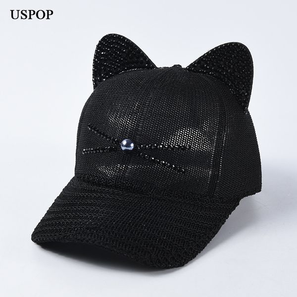 uspop 2019 baseball caps women branded baseball caps hats large sizes cute cat ear visor summer breathable knitted, Blue;gray
uspop 2019 baseball caps women branded baseball caps hats large sizes cute cat ear visor summer breathable knitted, Blue;gray