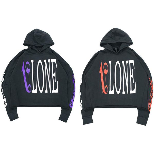

vlone hoodie hip hop дизайнер hoodie высокого качество черных мужские конструкторы толстовка мужчины женщина толстовка размер s-xl, Black