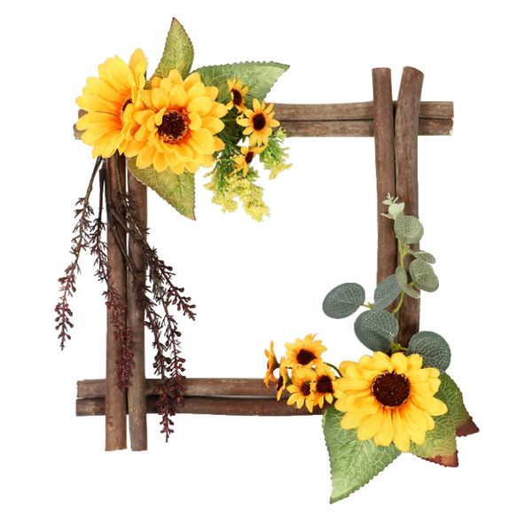 wreaths decorative faux floral hanging garland pendant wooden frame artificial sunflowers for window wedding party
wreaths decorative faux floral hanging garland pendant wooden frame artificial sunflowers for window wedding party