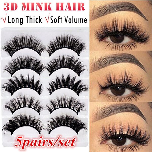 5 pairs 3d faux mink hair false eyelashes wispies long cross lashes handmade eye makeup tools
5 pairs 3d faux mink hair false eyelashes wispies long cross lashes handmade eye makeup tools