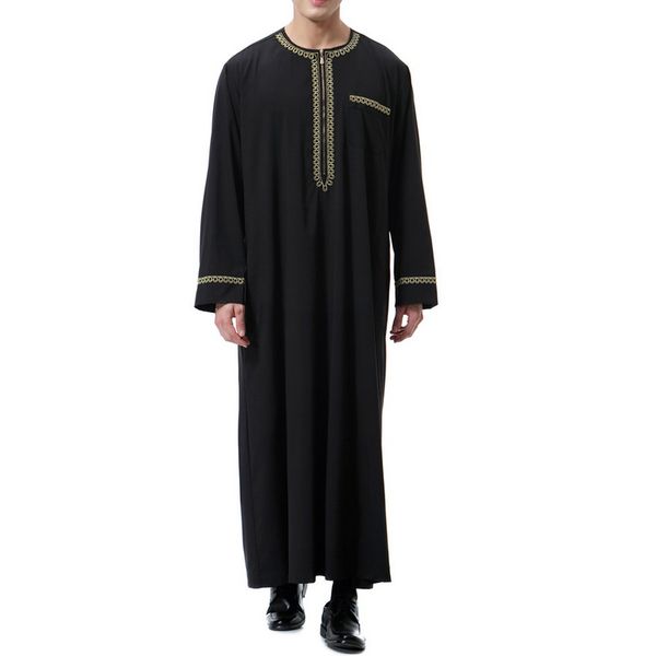 men round neck long sleeve solid saudi arab thobe islamic muslim clothing dubai robe men hooded retro shirts nice fashion, White;black
men round neck long sleeve solid saudi arab thobe islamic muslim clothing dubai robe men hooded retro shirts nice fashion, White;black