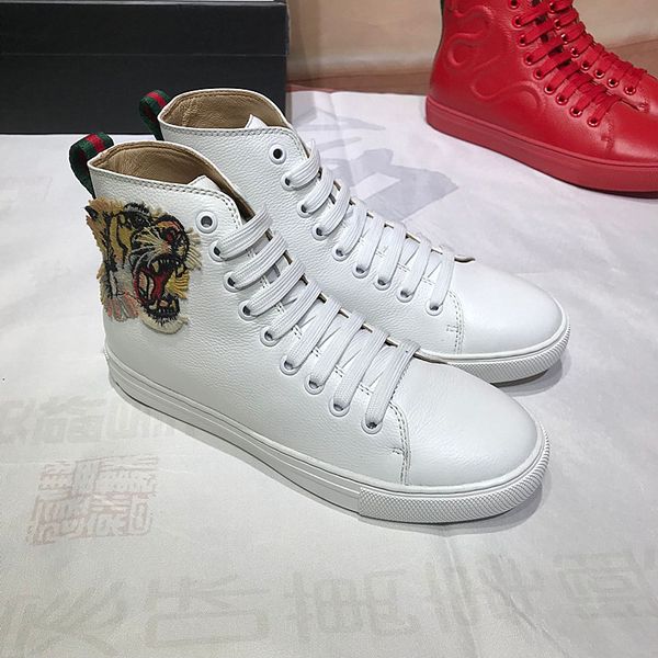 european and american couples high-end shoes 2019 autumn new scalp embroidered tiger shoes for men and women leisure sports l24, Black
european and american couples high-end shoes 2019 autumn new scalp embroidered tiger shoes for men and women leisure sports l24, Black
