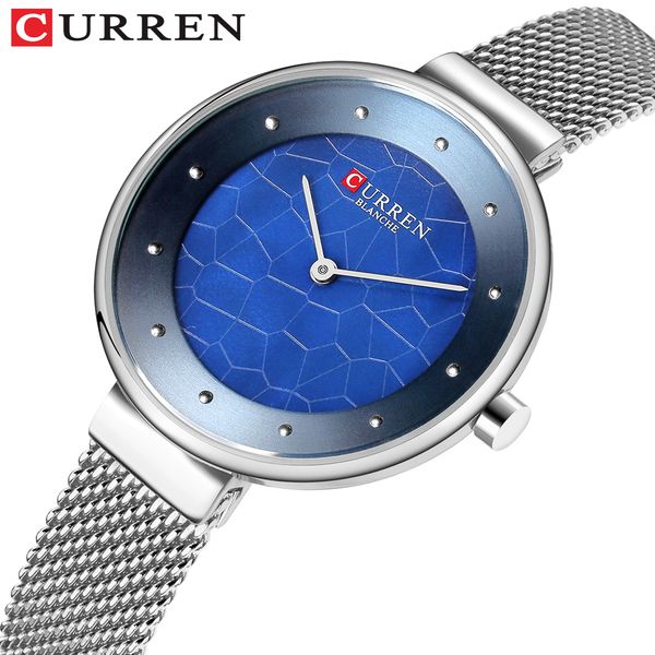 curren unique creative women watches stainless steel mesh strap charming quartz watch ladies dress unique female clock, Slivery;brown
curren unique creative women watches stainless steel mesh strap charming quartz watch ladies dress unique female clock, Slivery;brown