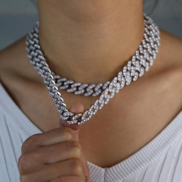 iced out 5a cz wide band hip hop 12mm cuban miami choker necklace heavy necklace chain punk choker hiphop women men jewelry, Golden;silver
iced out 5a cz wide band hip hop 12mm cuban miami choker necklace heavy necklace chain punk choker hiphop women men jewelry, Golden;silver