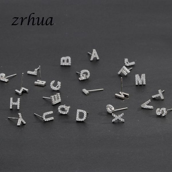 925 sterling silver stud earrings latter jewelry fashion cubic zironia brincos for women girls simple bijoux high quality, Golden;silver
925 sterling silver stud earrings latter jewelry fashion cubic zironia brincos for women girls simple bijoux high quality, Golden;silver