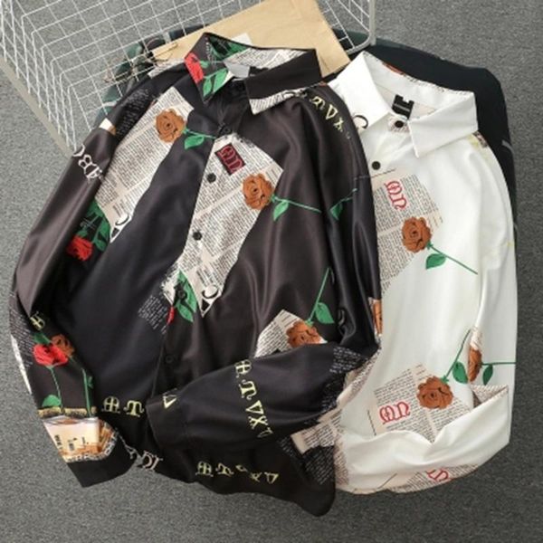 clothes 2018 mens floral print streetwear long sleeve shirt male spring and autumn korean fashion shirts plus size modis 50cs091, White;black
clothes 2018 mens floral print streetwear long sleeve shirt male spring and autumn korean fashion shirts plus size modis 50cs091, White;black