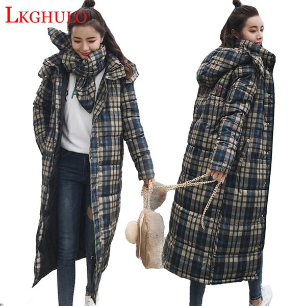winter jackets women 2019 fashion down cotton parkas plaid coat plus size thick warm slim female long coat scarf w657, Black
winter jackets women 2019 fashion down cotton parkas plaid coat plus size thick warm slim female long coat scarf w657, Black