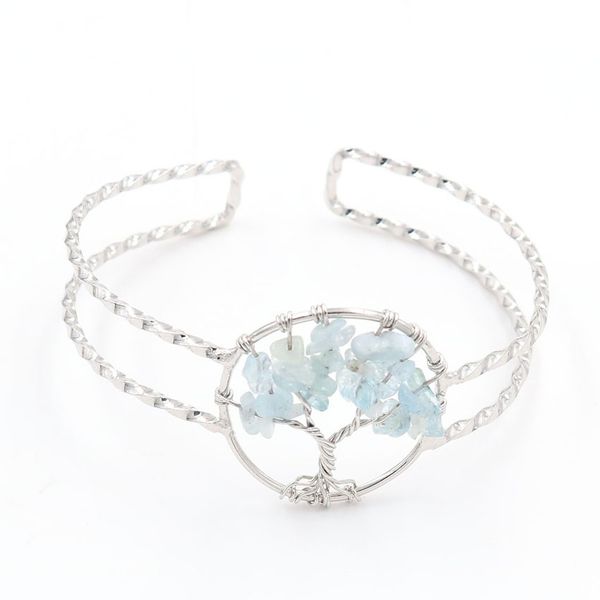 10 pcs tree of life green aventurine open bangle for gift aquamarine crystal silver plated jewelr, Golden;silver
10 pcs tree of life green aventurine open bangle for gift aquamarine crystal silver plated jewelr, Golden;silver