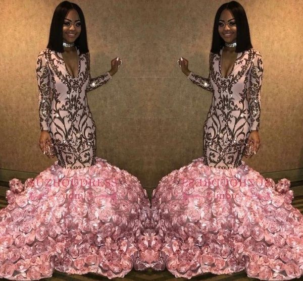 african black girls pink mermaid long prom dresses 2019 long sleeves v neck 3d floral flowers floor length evening party gowns bc1363
african black girls pink mermaid long prom dresses 2019 long sleeves v neck 3d floral flowers floor length evening party gowns bc1363