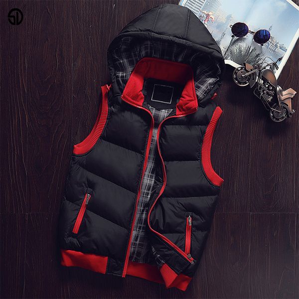 men hooded vest winter fashion men's sleeveless vest chaleco hombre male casual waistcoats jacket and coat warm gilet m-5xl, Black;white
men hooded vest winter fashion men's sleeveless vest chaleco hombre male casual waistcoats jacket and coat warm gilet m-5xl, Black;white
