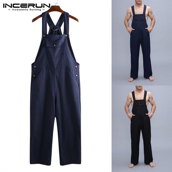 incerun fashion men jumpsuit rompers solid pockets classics men pants straps suspenders trousers loose joggers overalls 2019 5xl, Black
incerun fashion men jumpsuit rompers solid pockets classics men pants straps suspenders trousers loose joggers overalls 2019 5xl, Black