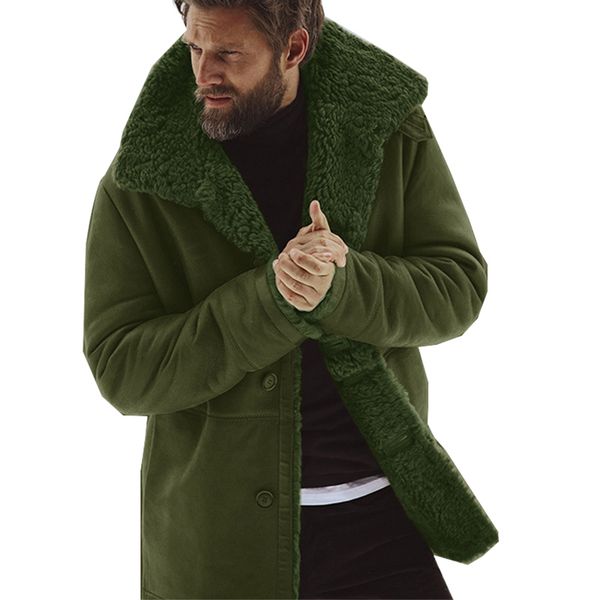 male wool blend men's coat winter men coat fashion brand clothing fleece lined thick warm woolen overcoat, Black
male wool blend men's coat winter men coat fashion brand clothing fleece lined thick warm woolen overcoat, Black