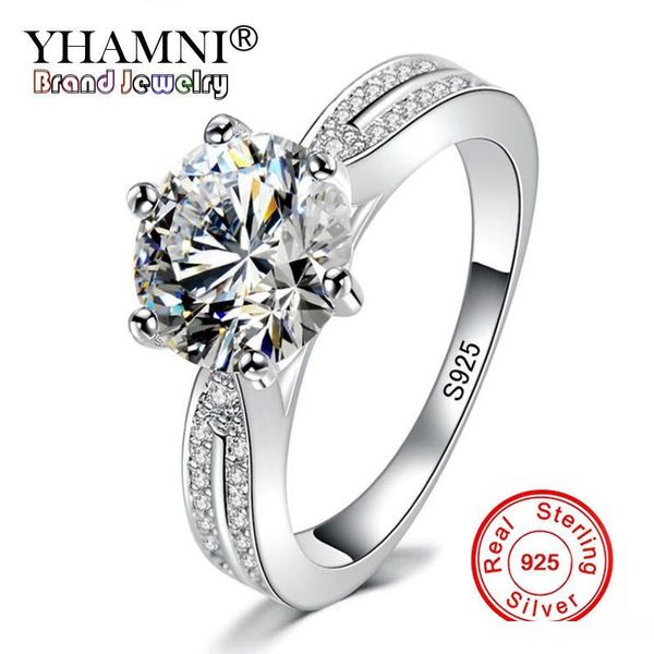 yhamni anti allergy no fade original natural 925 silver rings for women round 8mm sona diamant wedding rings jewelry zj006, Slivery;golden
yhamni anti allergy no fade original natural 925 silver rings for women round 8mm sona diamant wedding rings jewelry zj006, Slivery;golden