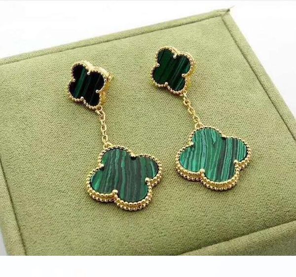 fashion stainless steel copper four-leaf clover pendant earrings for women luxury designer double clover jewelry, Golden;silver
fashion stainless steel copper four-leaf clover pendant earrings for women luxury designer double clover jewelry, Golden;silver