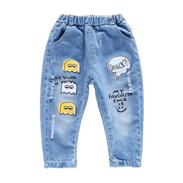 80-130cm spring light ripped jeans for kids kawaii cartoon children jeans pants casual elastic waist trousers for boys, Blue
80-130cm spring light ripped jeans for kids kawaii cartoon children jeans pants casual elastic waist trousers for boys, Blue