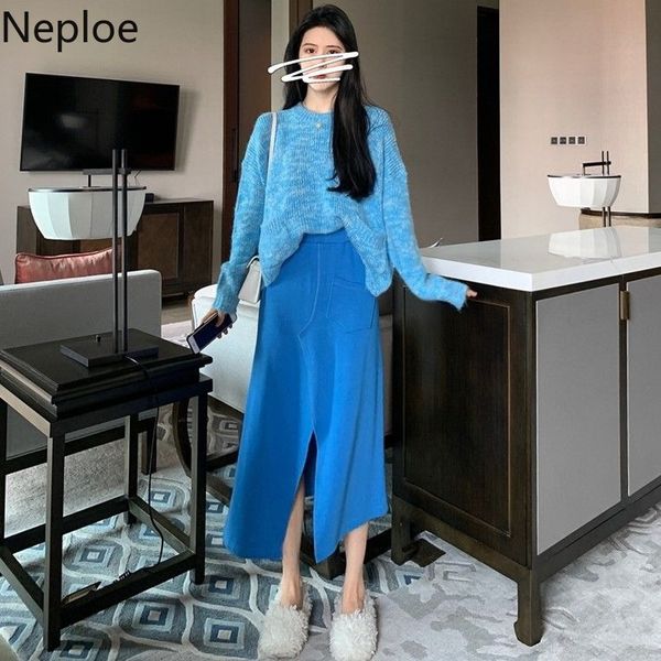 neploe 2 piece set женщины весна корейский o шеи длинный рукав вязаный свитер + высокая талия split широкие костюмы ноги штаны моды 1a521, White
neploe 2 piece set женщины весна корейский o шеи длинный рукав вязаный свитер + высокая талия split широкие костюмы ноги штаны моды 1a521, White