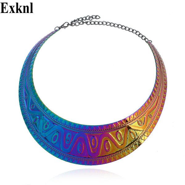 exknl brand fashion maxi big bohemian necklace boho flower punk leaf statement choker necklace women 2018 jewelry wholesale, Silver
exknl brand fashion maxi big bohemian necklace boho flower punk leaf statement choker necklace women 2018 jewelry wholesale, Silver