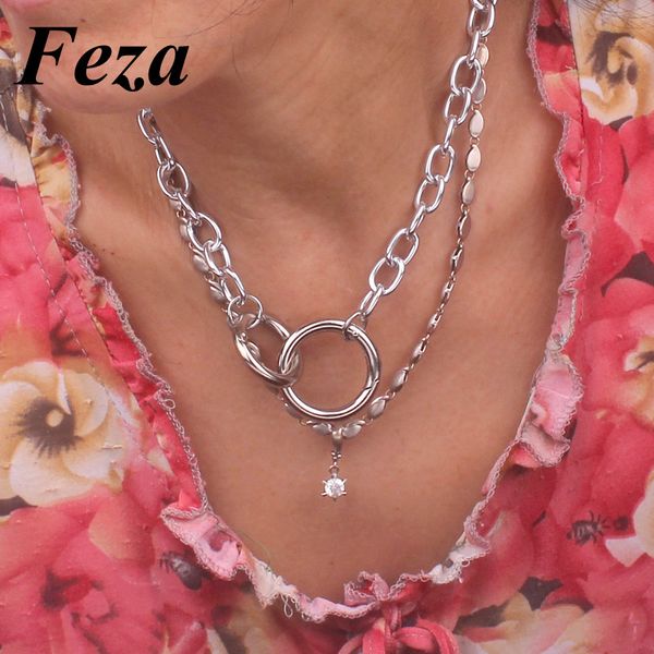chain gothic chunky chokers necklaces punk hiphop double circles short necklace women goth jewelry collier femme, Golden;silver
chain gothic chunky chokers necklaces punk hiphop double circles short necklace women goth jewelry collier femme, Golden;silver