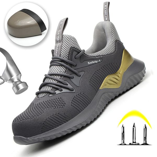 work sneakers safety indestructible shoes steel toe work safety boot anti-puncture shoes boots men footwear, Black
work sneakers safety indestructible shoes steel toe work safety boot anti-puncture shoes boots men footwear, Black